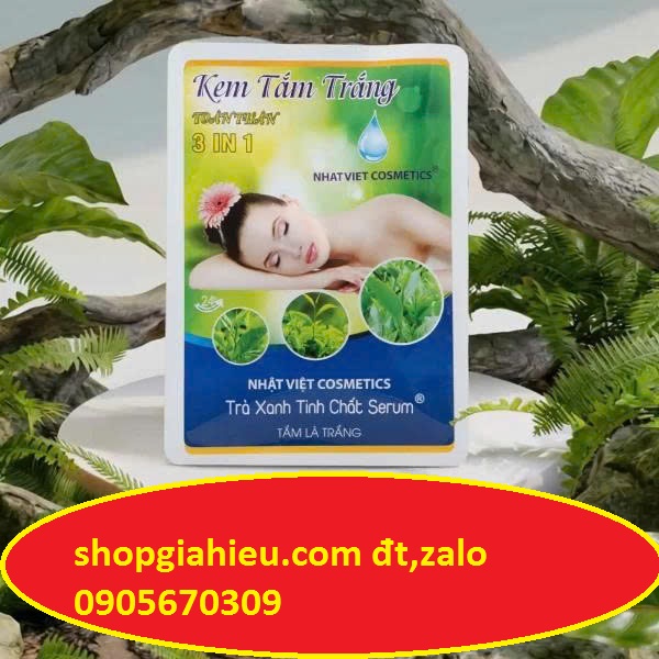 Kem tắm trắng trà xanh 90g CÔNG TY NHẬT VIỆT Kem tắm trắng trà xanh 90g CÔNG TY NHẬT VIỆT