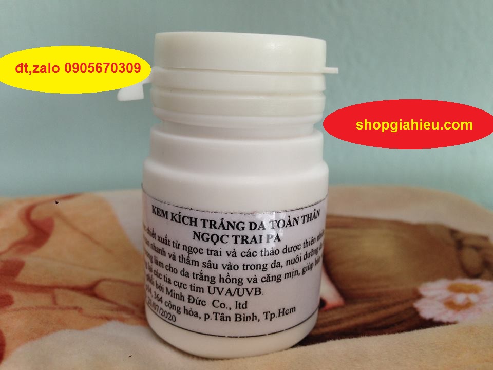 kem kích trắng da toàn thân ngọc trai pa 20g kem kích trắng da toàn thân ngọc trai pa 20g