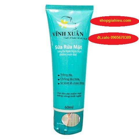 sữa rửa mặt trắng da chống lão hóa se khít lỗ chân lông 60 ml sữa rửa mặt trắng da chống lão hóa se khít lỗ chân lông 60 ml