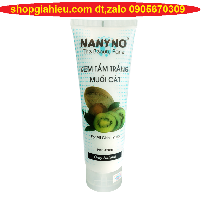 nanyno kem tắm trắng muối cát 450ml nanyno kem tắm trắng muối cát 450ml