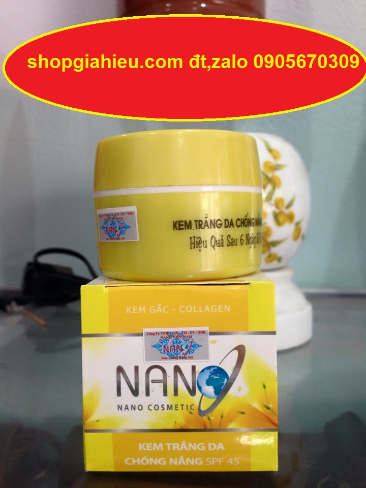 nanyno kem trắng da chống nắng spf 45 kem gấc và collagen 10g nanyno kem trắng da chống nắng spf 45 kem gấc và collagen 10g