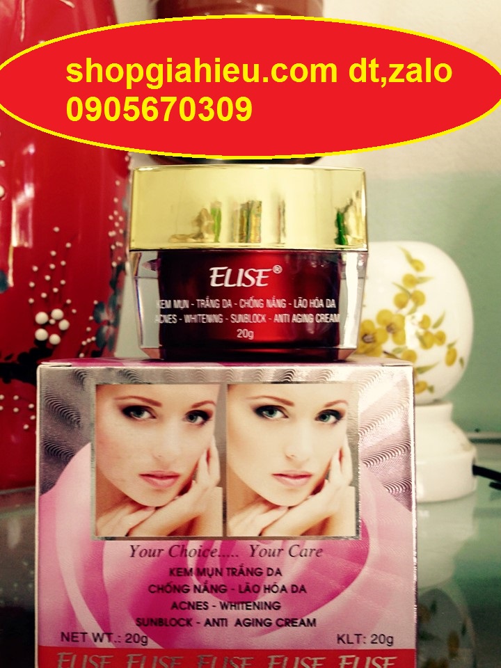 elise kem dưỡng trắng ngừa mụn chống nắng giảm lão hóa da 4 in 1 (20g) mỹ phẩm hoa sen elise kem dưỡng trắng ngừa mụn chống nắng giảm lão hóa da 4 in 1 (20g) mỹ phẩm hoa sen