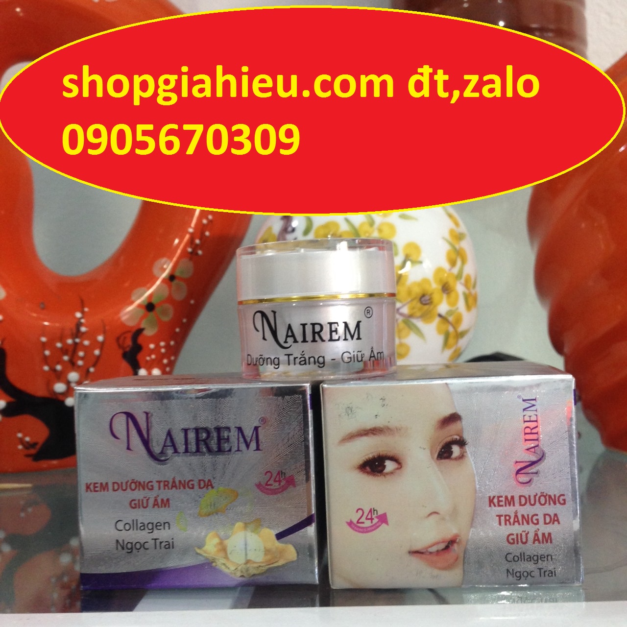 Nairem collagen kem dưỡng trắng mịn da giữ ẩm collagen ngọc trai 8g CÔNG TY NHẬT VIỆT Nairem collagen kem dưỡng trắng mịn da giữ ẩm collagen ngọc trai 8g CÔNG TY NHẬT VIỆT