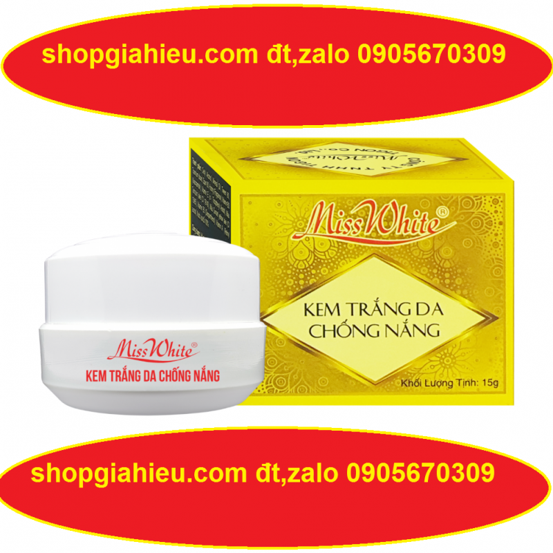 miss white kem trắng da chống nắng 15g miss white kem trắng da chống nắng 15g