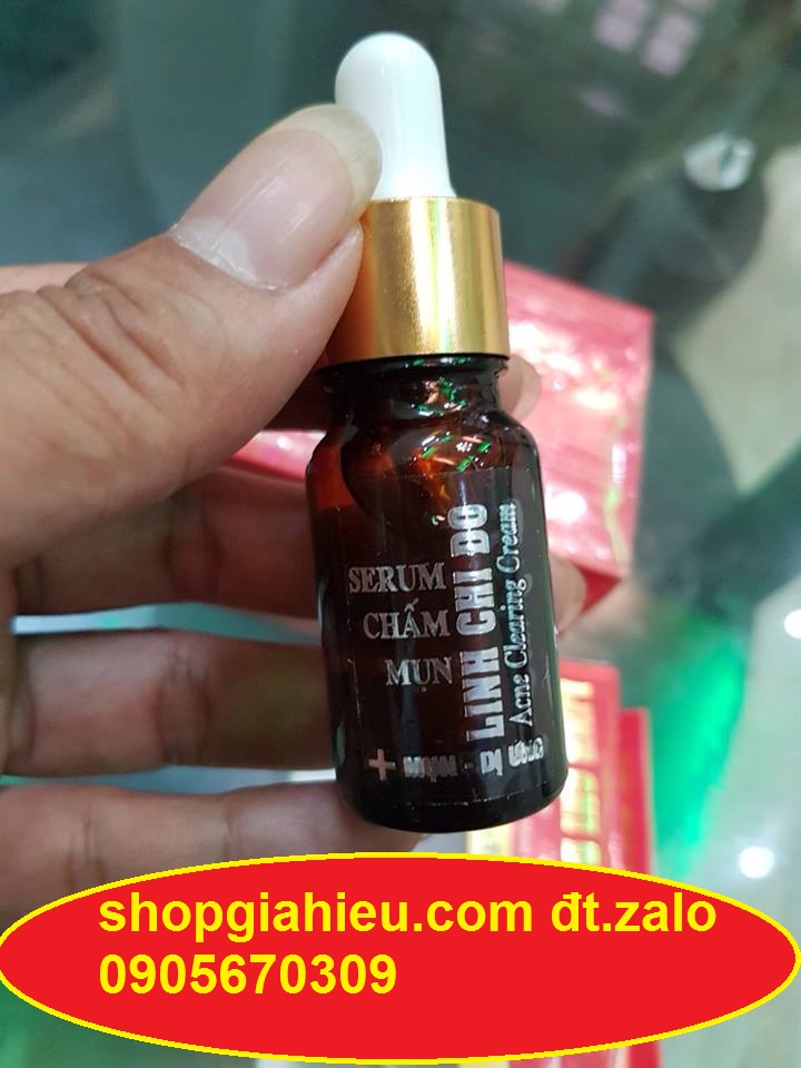 serum chấm mụn thâm trắng da linh chi đỏ acne clearning cream 10ml serum chấm mụn thâm trắng da linh chi đỏ acne clearning cream 10ml