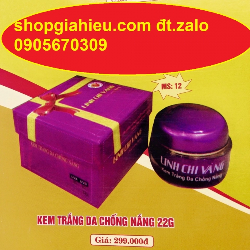 linh chi vàng kem trắng da chống nắng 22g linh chi vàng kem trắng da chống nắng 22g