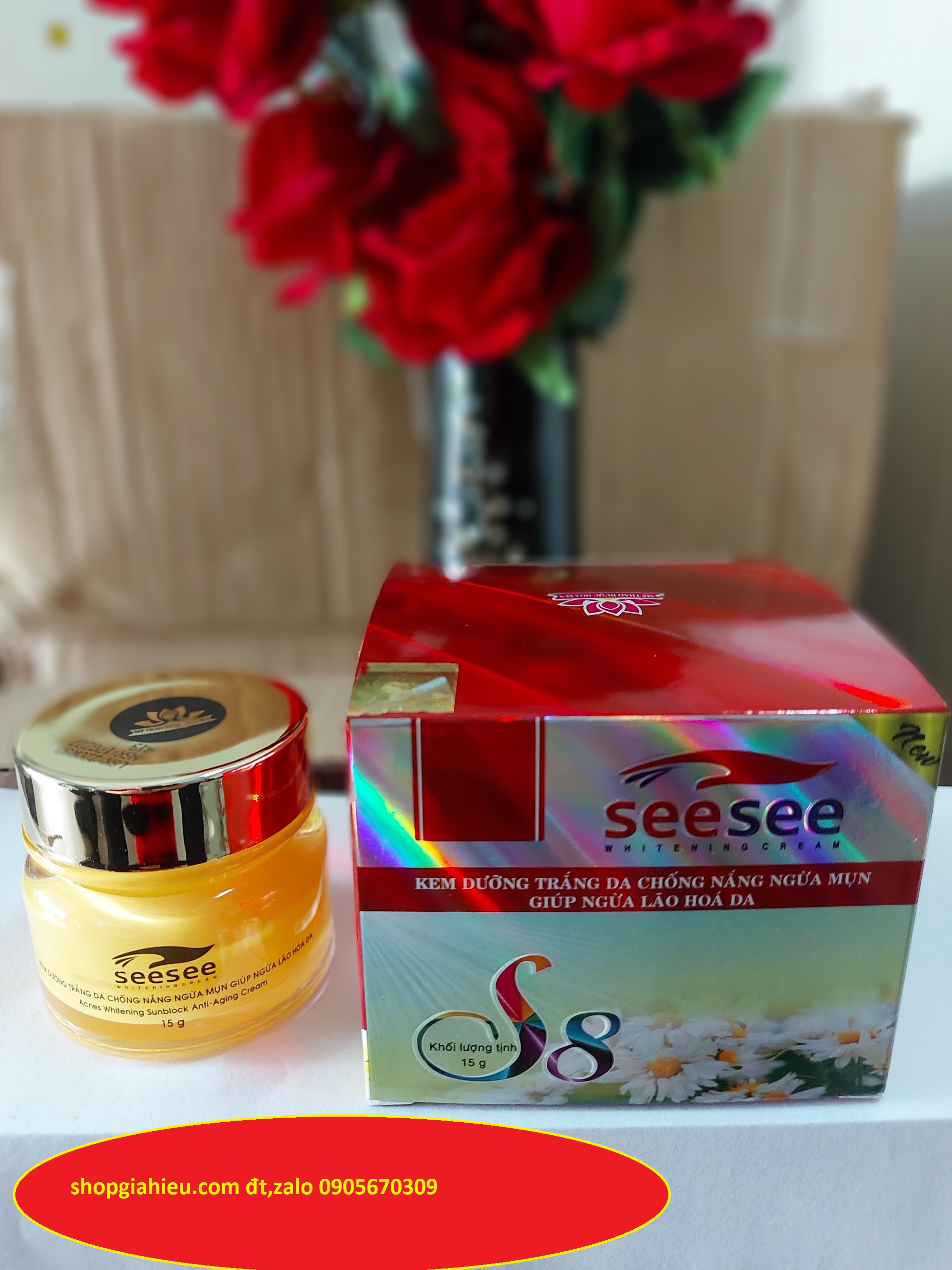 see see s 8 kem dưỡng trắng chống nắng ngừa mụn giúp ngữa lão hóa da 15g công ty tạ minh quang see see s 8 kem dưỡng trắng chống nắng ngừa mụn giúp ngữa lão hóa da 15g công ty tạ minh quang