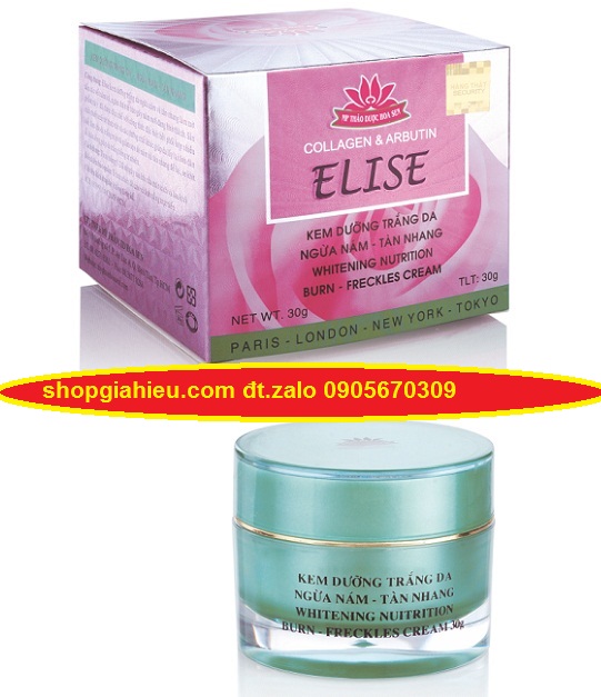 ELISE COLLAGEN ABUTIN KEM DƯỠNG TRẮNG DA, NGỪA NÁM & TÀN NHANG 30G MỸ PHẨM HOA SEN ELISE COLLAGEN ABUTIN KEM DƯỠNG TRẮNG DA, NGỪA NÁM & TÀN NHANG 30G MỸ PHẨM HOA SEN