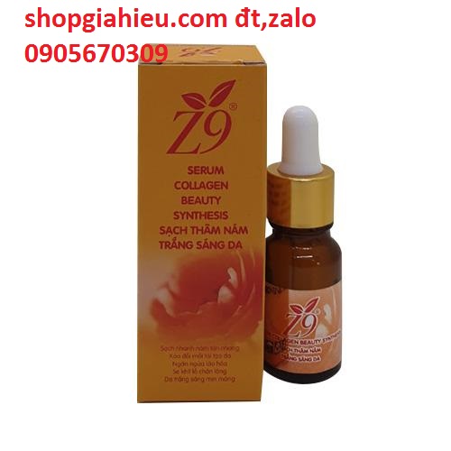 Z9 SERUM COLLAGEN BEAUTY Serum trị nám 10ml Z9 SERUM COLLAGEN BEAUTY Serum trị nám 10ml