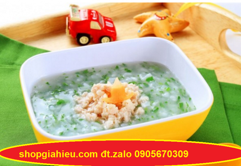 Cháo tôm với rau chùm ngây Cháo tôm với rau chùm ngây