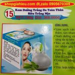 kittdy trà xanh ngọc trai kem dưỡng trắng da toàn thân siêu trắng mịn 180g
