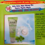 kittdy trà xanh ngọc trai sữa rửa mặt sáng da ngăn ngừa mụn 60g